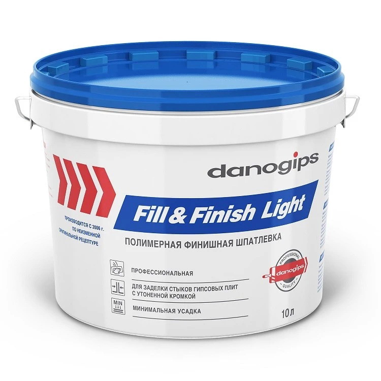 Шпатлевка Sheetrock Danogips Fill&Finish Light для внутренних работ полимерная 10 л