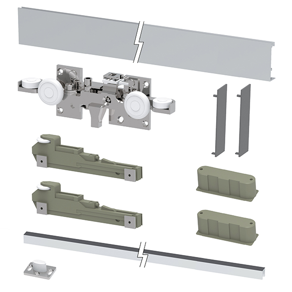 Раздвижная система с профилем Armadillo HIDDEN/40 