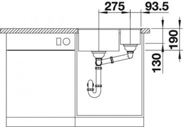 Кухонная мойка Blanco Subline 340/160-F
