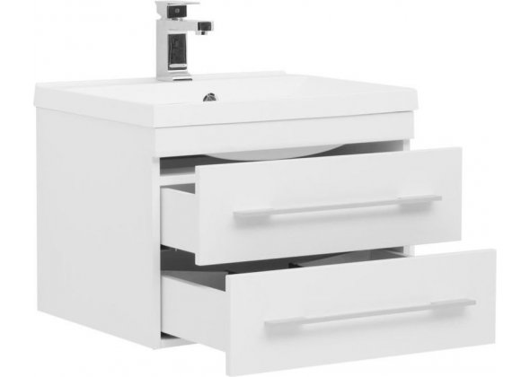 Тумба с раковиной Aquanet "Нота 58" белая