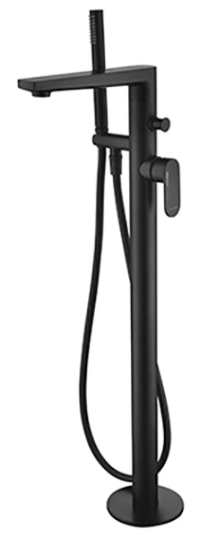 Смеситель для ванны с душем напольный WasserKraft Elbe 7421