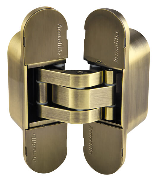 Дверная петля скрытой установки универсальная Armadillo U3D6000 AB (11160UN3D) бронза