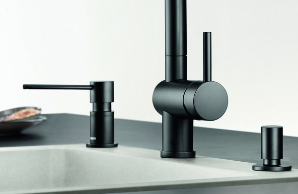 Дозатор Blanco Lato (черный матовый)