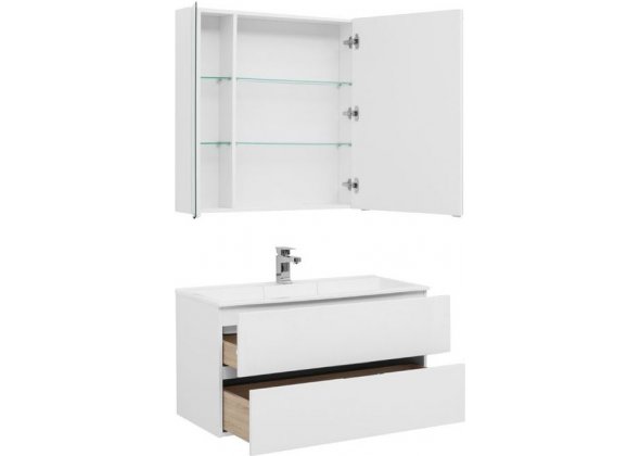 Мебель для ванной Aquanet "Алвита 100" белый