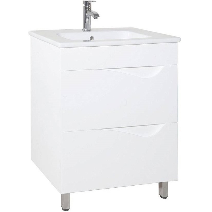 Тумба с раковиной напольная Bellezza "Эйфория 60" белая