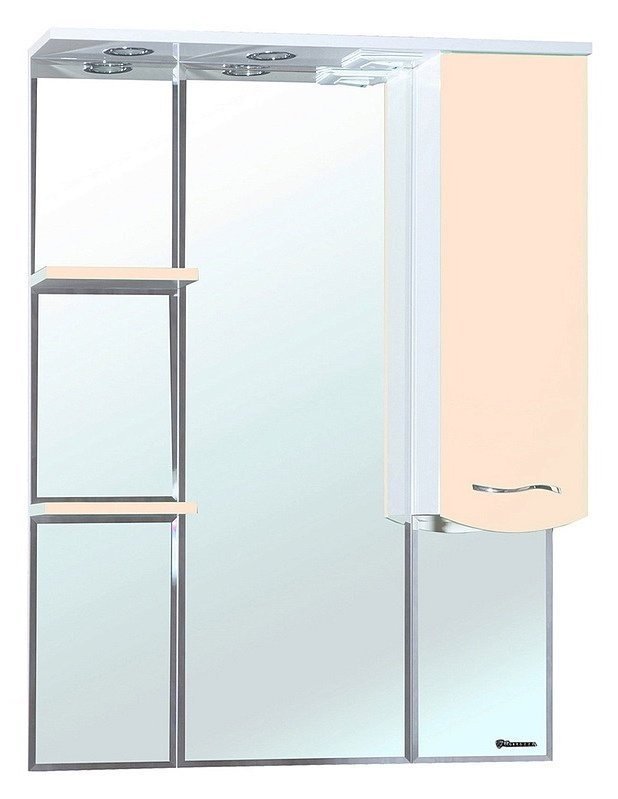 Зеркало-шкаф Bellezza "Мари 75" R/L белый/бежевый
