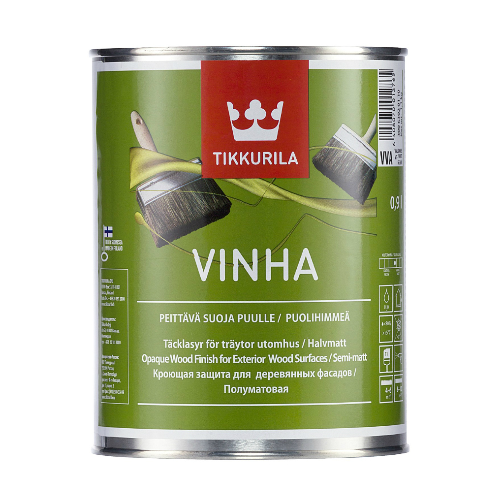 Антисептик Tikkurila Vinha кроющий для древесины водорастворимый