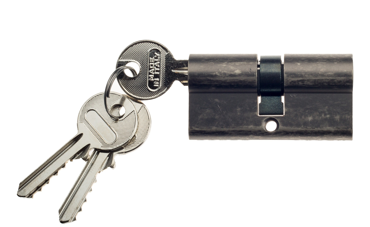 Цилиндровый механизм Venezia 30/10/30 античное серебро ключ-ключ