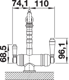Смеситель для кухни Blanco Sora