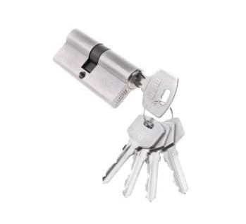 Цилиндровый механизм простой MSM ключ-ключ N90mm SN матовый никель