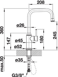 Смеситель для кухни Blanco Livia-S