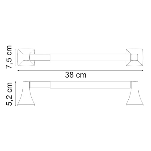 Держатель бумажного полотенца WasserKraft Wern K-2591