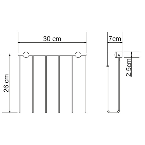 Держатель для газет WasserKraft K-311