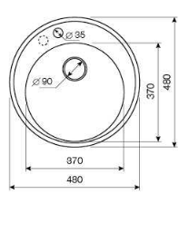 Кухонная мойка Lava R1