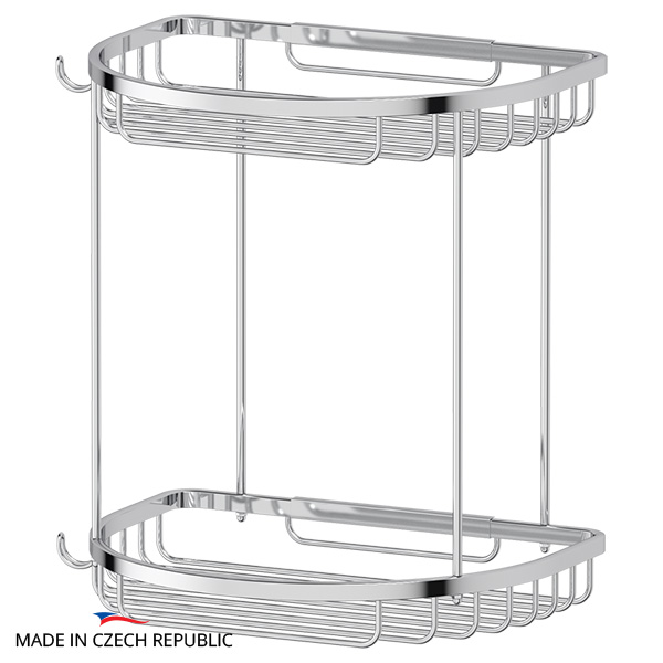 Полка-решетка с крючками 2-х ярусная FBS Ryna RYN 011