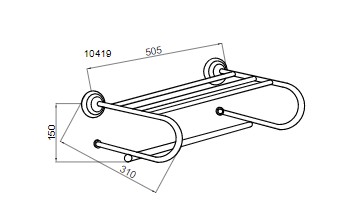 Держатель для полотенца Boheme MEDICI 10627