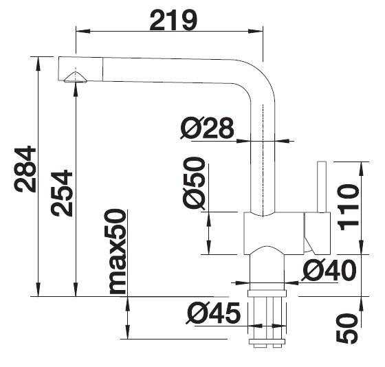 Смеситель для кухни Blanco Linus Silgranit