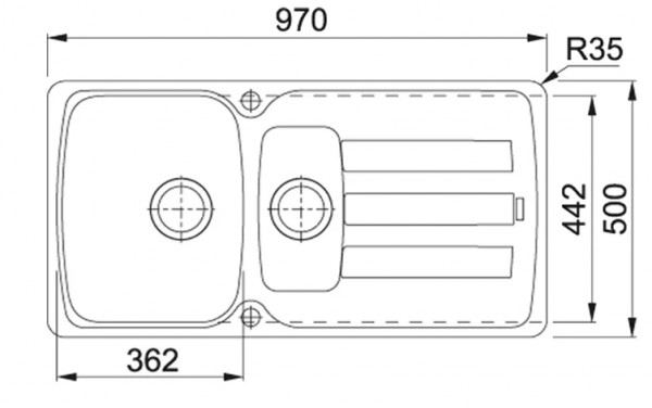 Кухонная мойка Franke Antea AZG 651