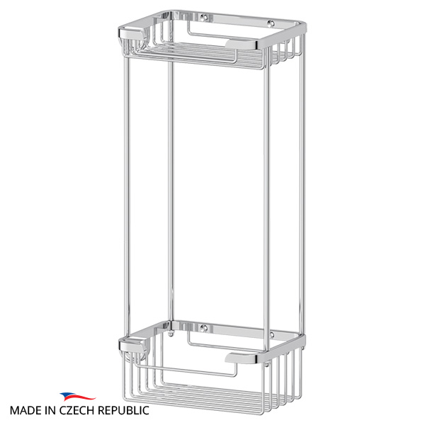 Полка-решетка с крючками угловая 2-х ярусная FBS Ryna RYN 017