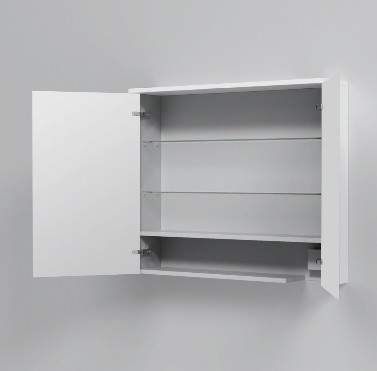 Зеркало-шкаф с подсветкой AM.PM Spirit M70MCX0801WG белый глянец 80 см