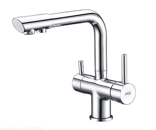 Смеситель для кухни с каналом для подключения фильтра WasserKraft A8017