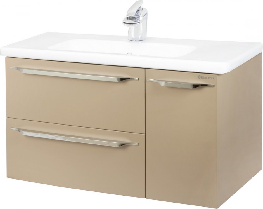 Тумба с раковиной Bellezza "Луиджи 90" R/L капучино 