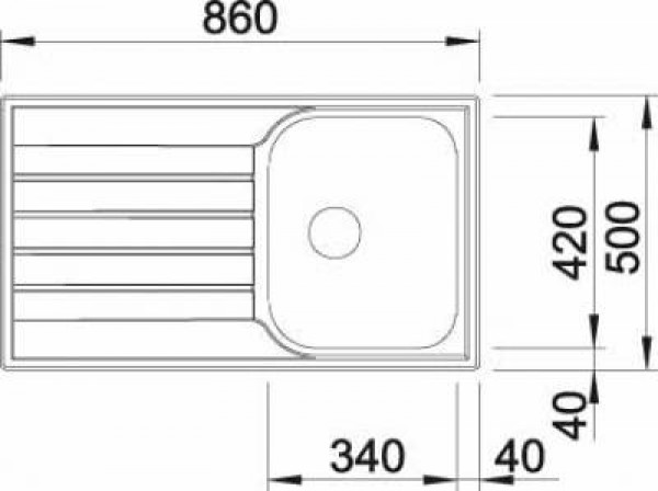 Кухонная мойка Blanco Livit 45S Salto