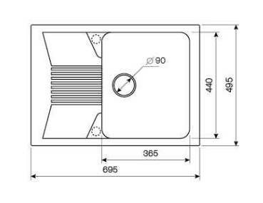 Кухонная мойка Lava L2