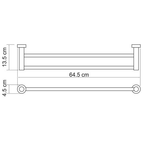 Полотенцедержатель WasserKraft Donau K-9440