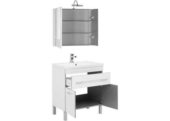 Мебель для ванной Aquanet "Верона 75" белый