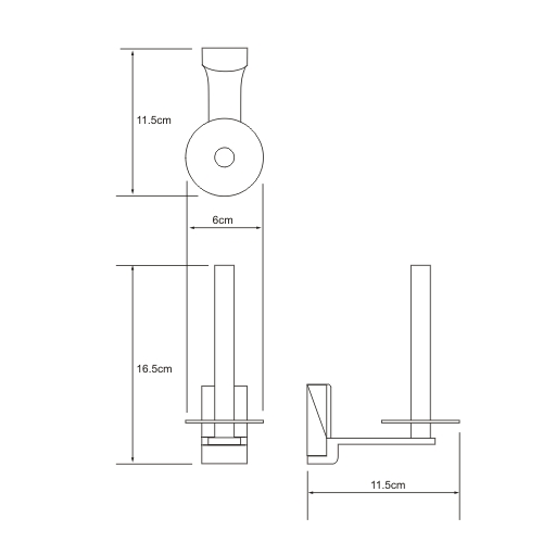 Держатель туалетной бумаги WasserKraft Exter K-5297