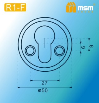 Накладка под цилиндр MSM R1-F