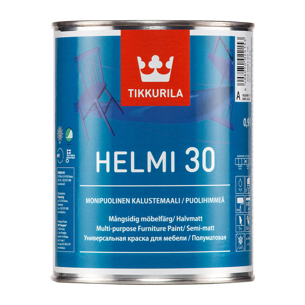 Краска Tikkurila Helmi 30 для мебели