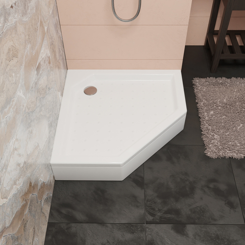 Душевой поддон 100x100 трапеция RGW STYLE-TR FW5-8 белый