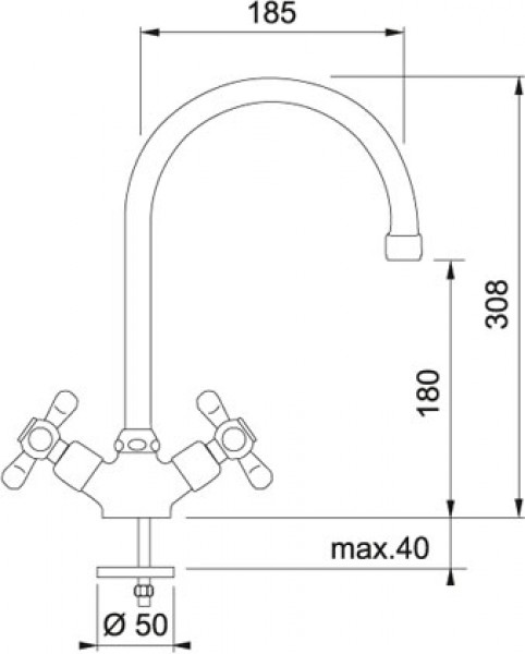 Смеситель для кухни Franke Ambra Alto