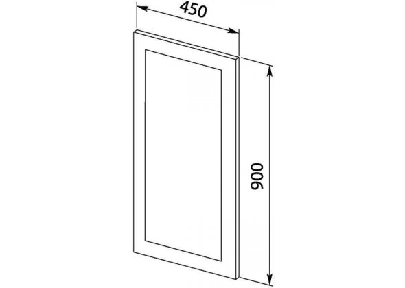 Зеркало Aquanet "Нота 45" лайт