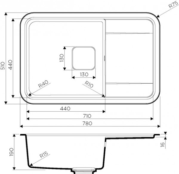 Кухонная мойка Omoikiri Tasogare 86