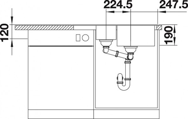 Кухонная мойка Blanco Legra 6S Compact