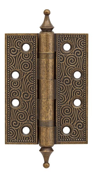 Петля дверная универсальная Armadillo Castillo CL 500-A4 102x76x3,5 OB античная бронза