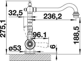 Смеситель для кухни Blanco Sora