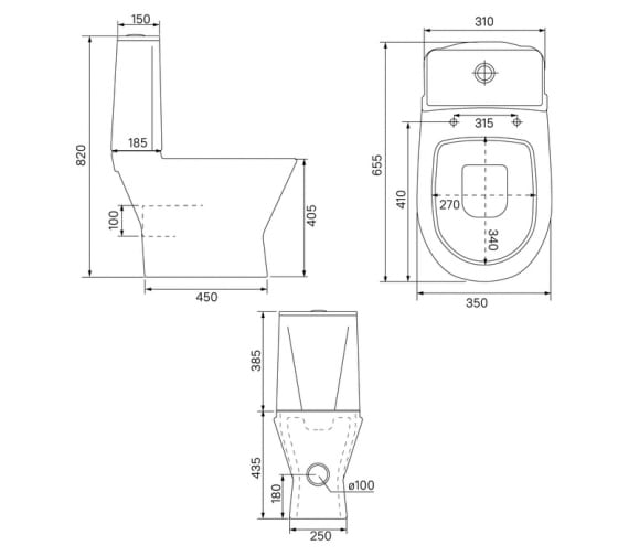 Унитаз компакт IDDIS Edifice EDI2DSEi24 белый 