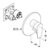 Излив для ванны с переключателем Kludi 346500575