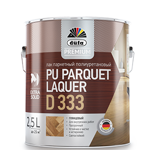 Лак Dufa Premium PU Parquet Laquer D333 паркетный полиуретановый глянцевый