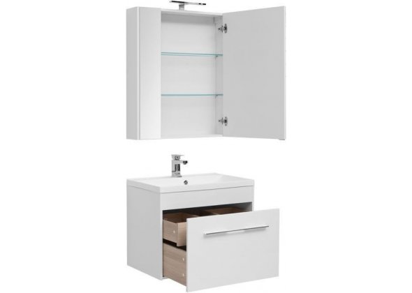 Мебель для ванной Aquanet "Августа 75" белый