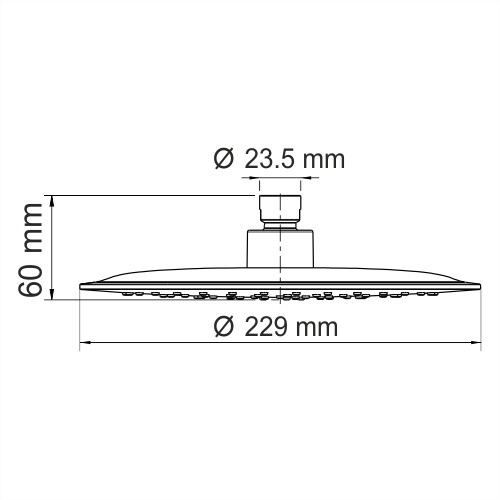 Верхняя душевая насадка WasserKraft Isar A115