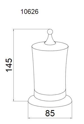 Настольный стакан для ватных дисков Boheme MEDICI 10626