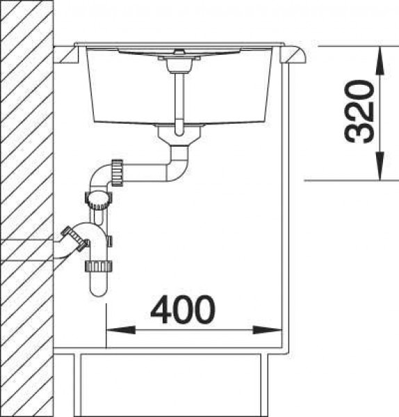 Кухонная мойка Blanco Metra 45S