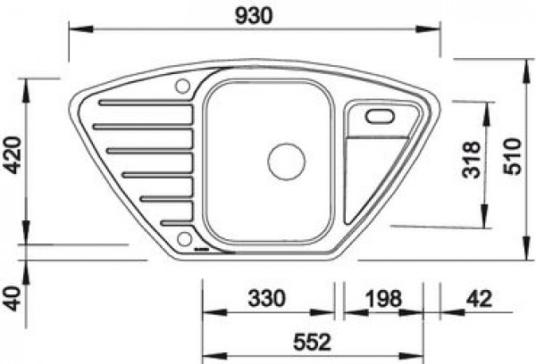 Кухонная мойка Blanco Lantos 9E-IF