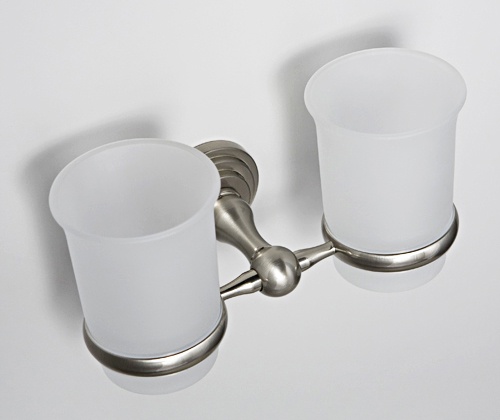 Стакан с держателем двойной WasserKraft Ammer K-7028D