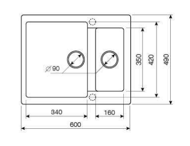 Кухонная мойка Lava D1